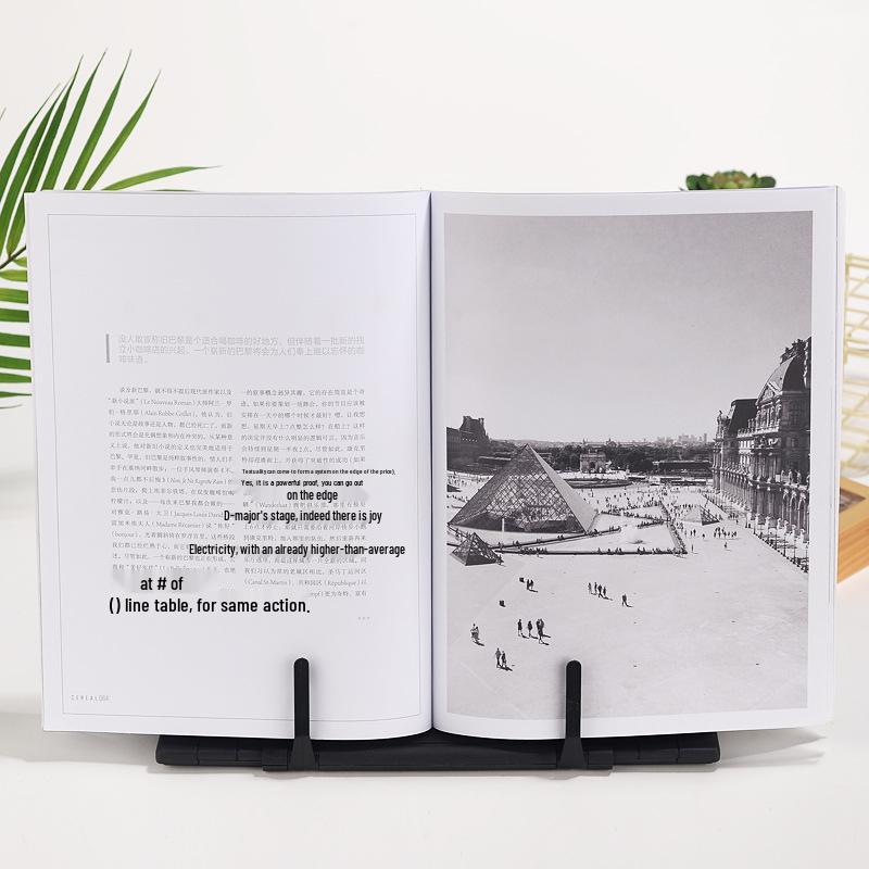 Supporto Metallico Extra Large Regolabile per Libri per Bambini e Adulti con Fermalibri