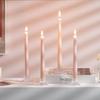 Glass Tapered Candlestick Holders,Small Taper Candle Holders Bulk Clear Candle Sticks Holder Decor for Table Wedding Christmas