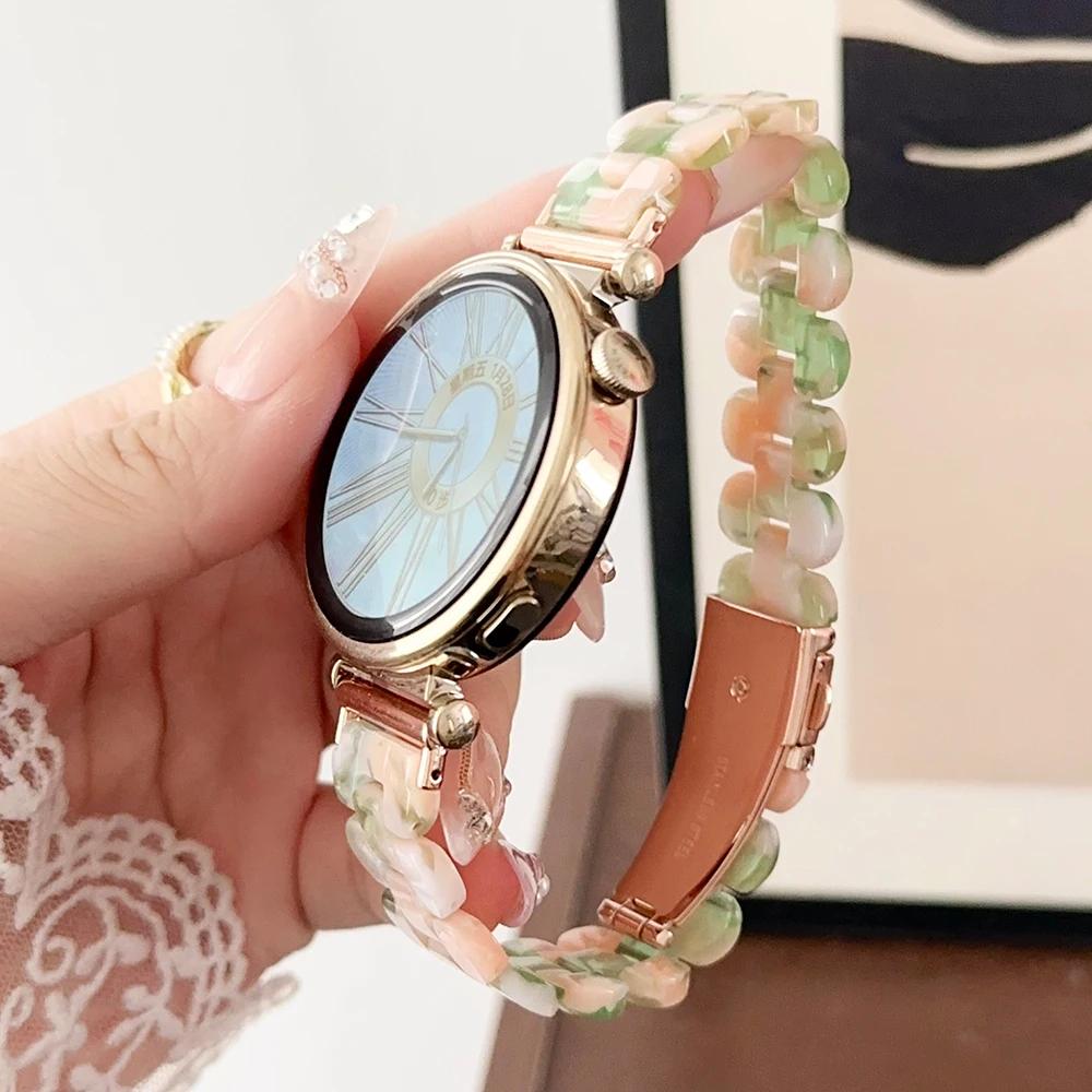 Harzarmband für Huawei Watch GT 4 41mm 46mm 18mm 20 22mm Schlankes Armband für Samsung Galaxy 4 5 pro 6 Classic 44mm 40mm Damen Armband