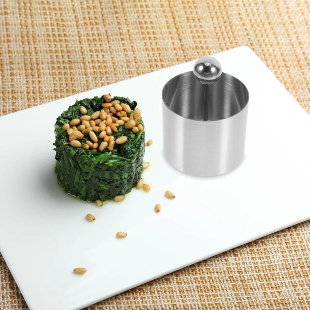 Round Cake Mousse Ring Stainless Steel Non Stick Easy to Demould Food Mold Versatile for Rice Ball Sushi Baking Kitchen Tool