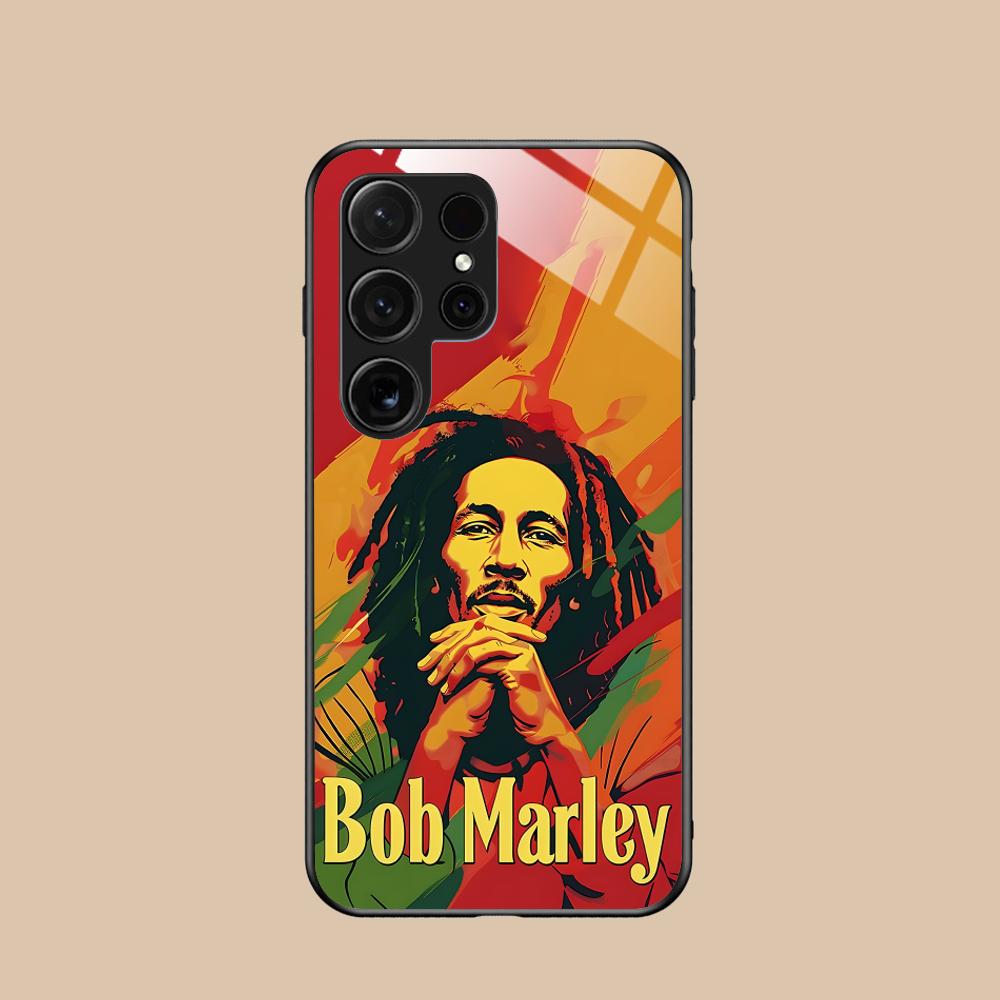 

Reggae Bob Marley Phone Case for Samsung Galaxy A56 55 54 53 52 51 36 35 34 23 16 15 5G Glass Colorful Cover Cover Pretty Galaxy A52s 5G