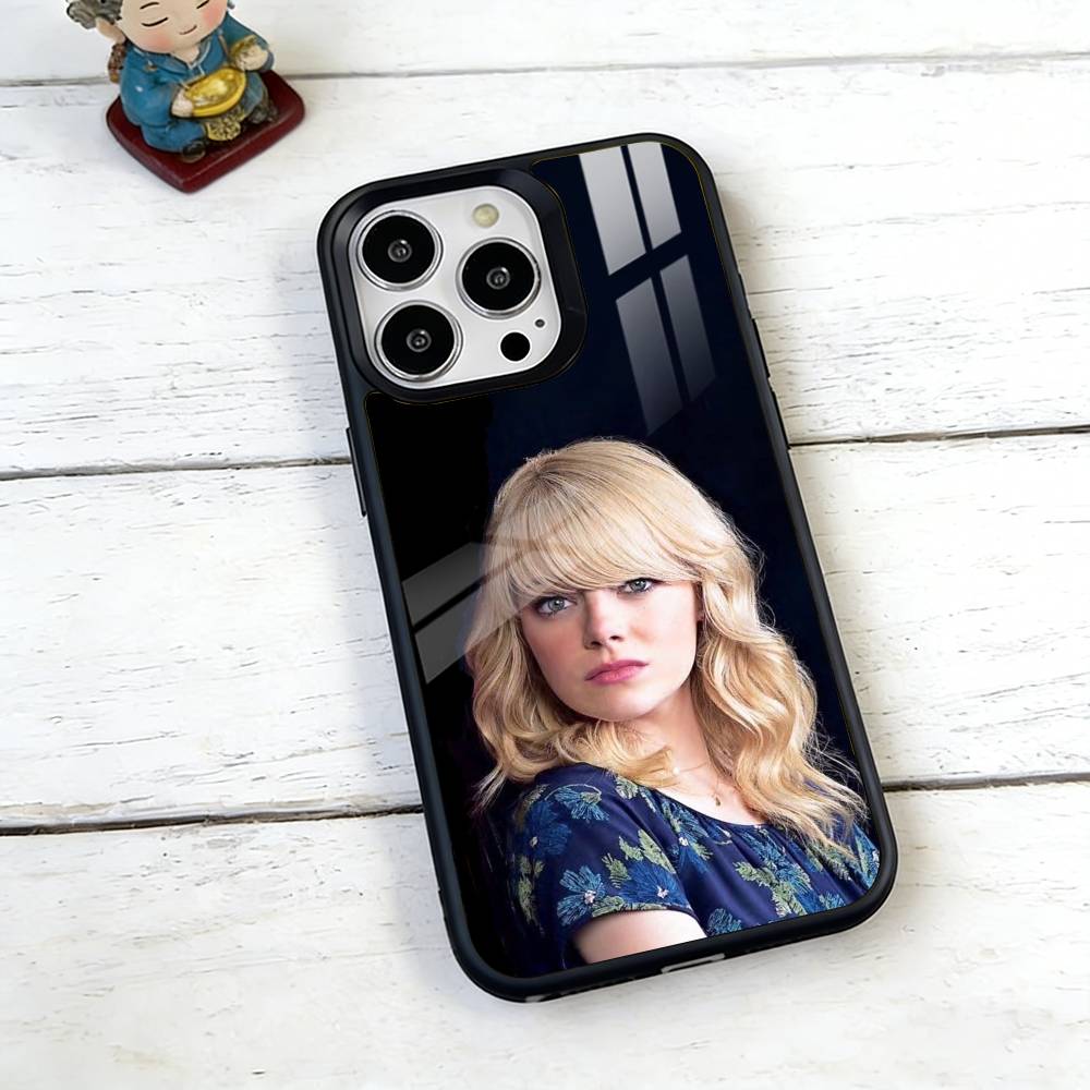 Emma Stone Phone Case For iPhone17,16,15,14,13,12,11 Plus,Pro Magnetic For Magsafe Wireless Charging