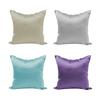 Imitated Silk Solid Color Cushion Cover with Zipper Breathable Smooth Pillowcase Home Decor for Sofa Chair 40/45/50/30x50/60cm