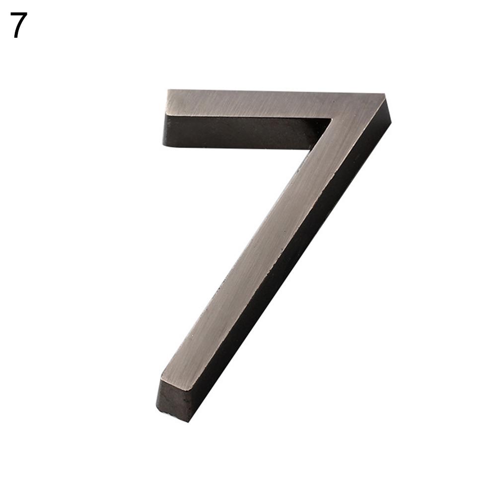 5cm Plated House Door Plaque Address Number Digit Figure Plate Sign Hotel Decor MIT