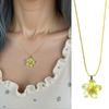 Leuchtende Eier Blumen Charm Halskette Farbwechselndes Design Künstlerischer Dopamin Schmuck Zubehör