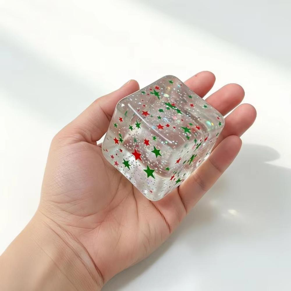 Slow Rebound Christmas Maltose Stress Relief Ice Cubes Anxiety Relief Fidget Toy Adults
