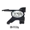 City Fog Light Assembly for 09-13 Models: Front Fog & Bumper Light Day Shell