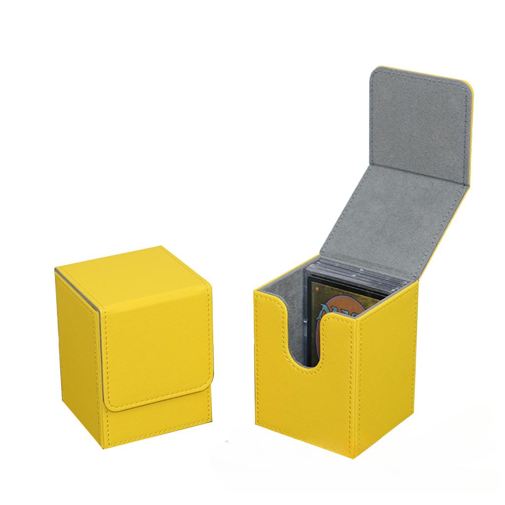 100+ Trading Card Deck Box PU Leather Gathering Card Toy W/ Magnetic Closure Game Cards Storage Game Card Case Protector