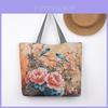 Ethnic Style Tote Bag With Embroidered Fabric For Daily Use And Shopping