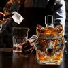 Caraffa in Vetro 300ml Bottiglia per Whisky Forma Testa di Lupo Alta Resistenza Vetro Borosilicato Vino Tappo Ermetico con Design