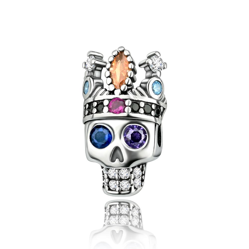 Stunning Copper Musical Skull Beads & Hand Bones Dangle Charm Fits Bracelet Halloween Pendant Accessories Gifts