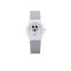 Citizen QQ analog watch featuring Kanahei Mickey Mouse 10 ATM water-resistant urethane strap model V06A-513VK girls gray.