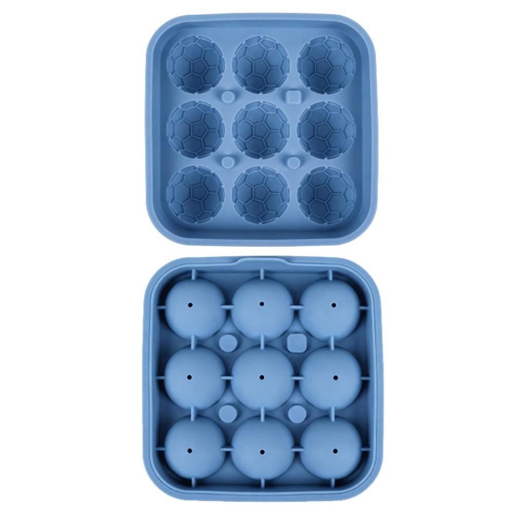 

Easy Release Chocolate Mold Silicone Silicone Baking Molds Premium Soccer Ice Cube Mold Dessert синий