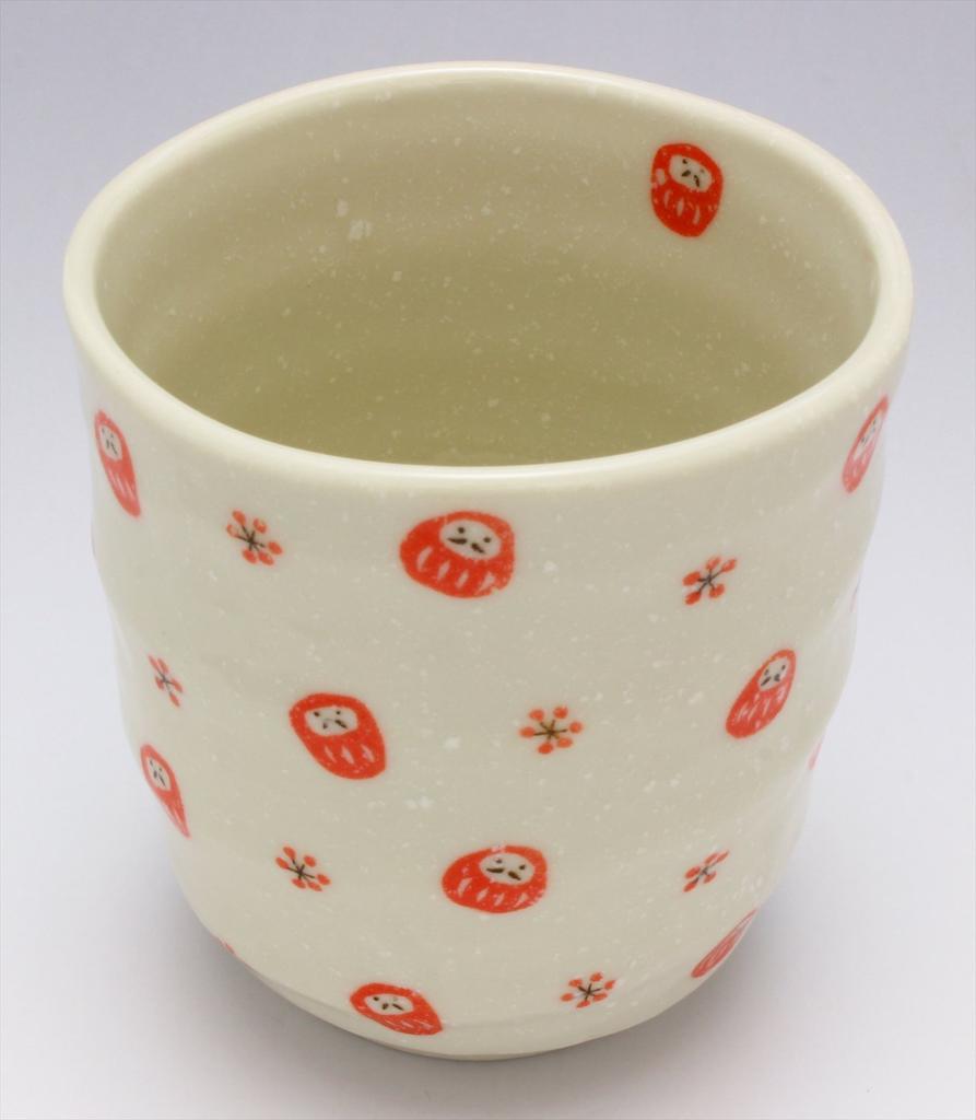 Casual Life Mino Daruma Sushi Teacup K12325 Teacup, Red, 280ml, Ware, Design,