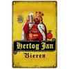 Mfoever Tin Sign Vintage Hertog Jan La Chouffe Beer Themed Metal Tin Sign Retro Belgian Brewery Wall Art Decor for Bar Pub Man Cave Rustic Iron P