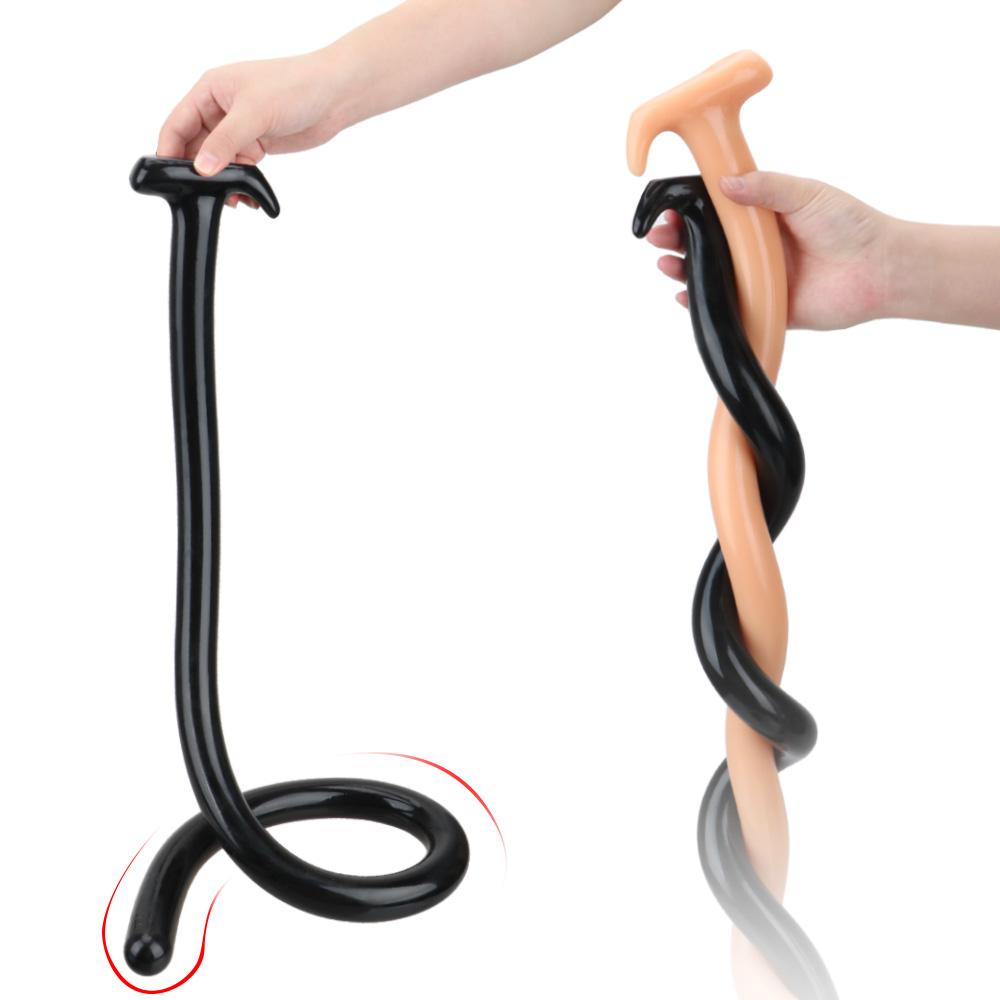 Super Long Anal Plug Dildo Prostate Massager Anus Masturbator Dilator 1M Butt Plug Silicone G Spot Stimulation Sex Toys For Woman Men