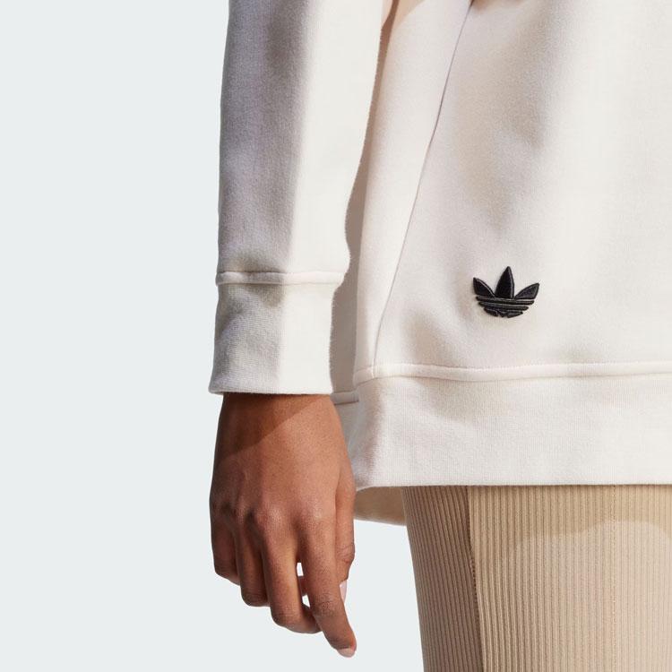 Adidas Originals Adicolor Neuclassics Sweater Three Stripes Color Block High Neck Loose Fit Sports Long Sleeve College Sweatshirt Women Sweater II8066