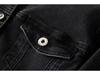 Women's Black Stretch Denim Jacket - Retro, Versatile, Short Spring Outerwear