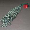 Hand-woven Indian Agate Jade Pendant Necklace with 6mm Bead Lanyard Rope