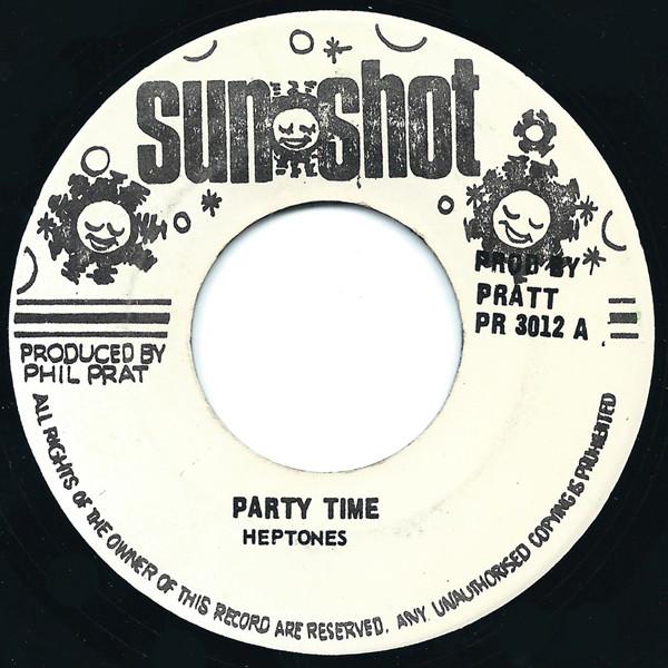 

7inch Record HEPTONES - Party Time PR3012 Sunshot Jamaica Reggae, Ska & Dub Used
