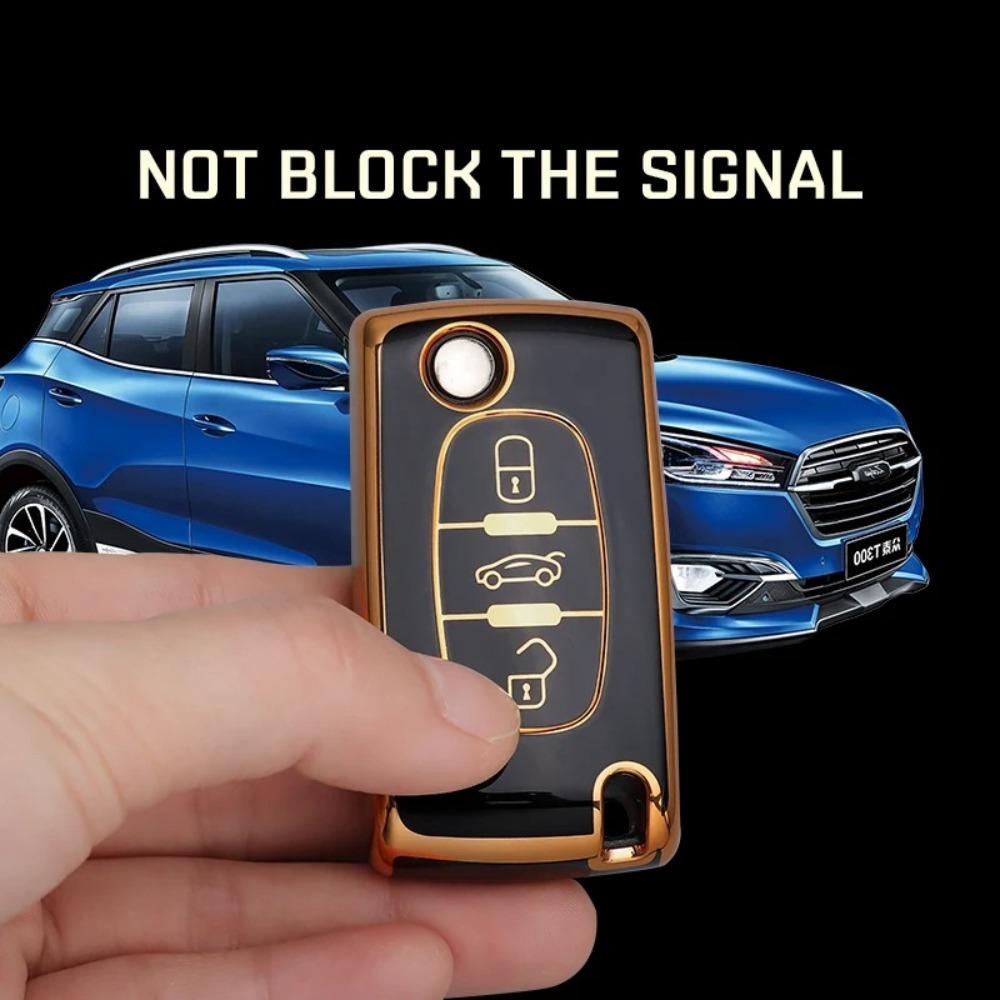 TPU Auto Fernbedienung Schlüsselhülle Abdeckung Schale für Peugeot 107 207 307 308 407 607 3008 5008 für Citroen Xsara Picasso C5 C6 C8 Keyless