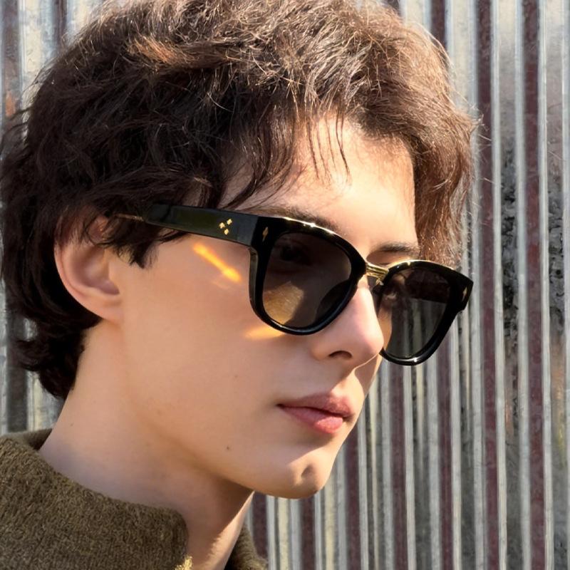 Retro black frame sunglasses unisex premium sunglasses outdoor driving UV protection sunshade UV