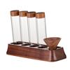 Coffee Bean Storage Tubes with Stand Cereals Nut Sealed Cans Coffee Bean Test Tube for Countertop Cafe Bar Retail Coffee Shop