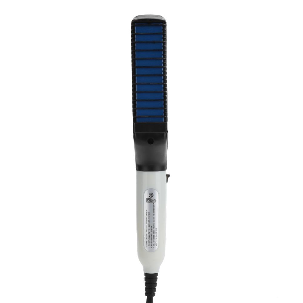 Multi-Functional Hair Styling Comb Brush Fast Heating Mustache Curler Comb For Men