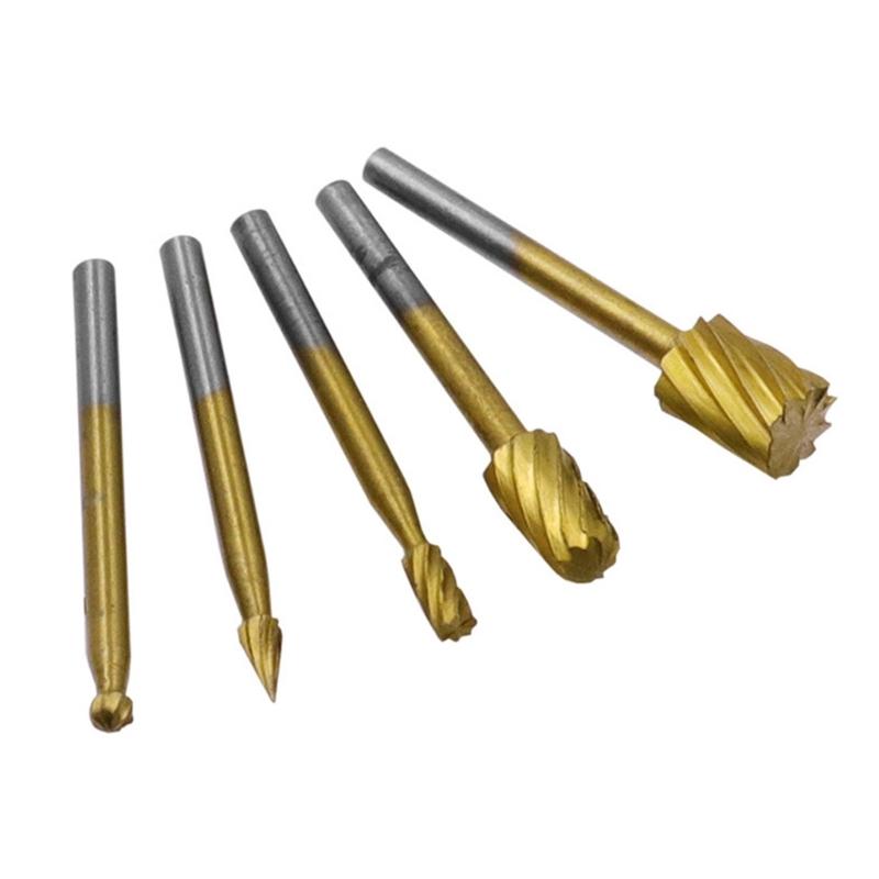 10Pcs Drill Bit Rotary Rasp File Set for Woodworking Knife Wood Carving Tool Carpentry Wood Cutting Tools Bit Set
