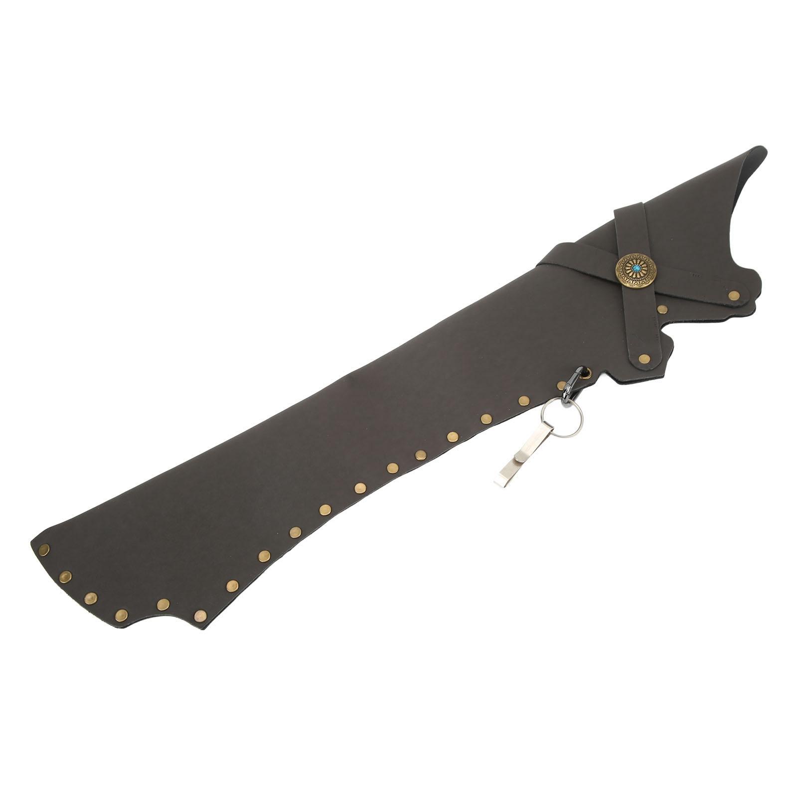 Archery Back Arrow Quiver Holder Waist Mounted PU Arrow Storage Bag for Recurve Bow Compound Pulley Bow Archery grigio