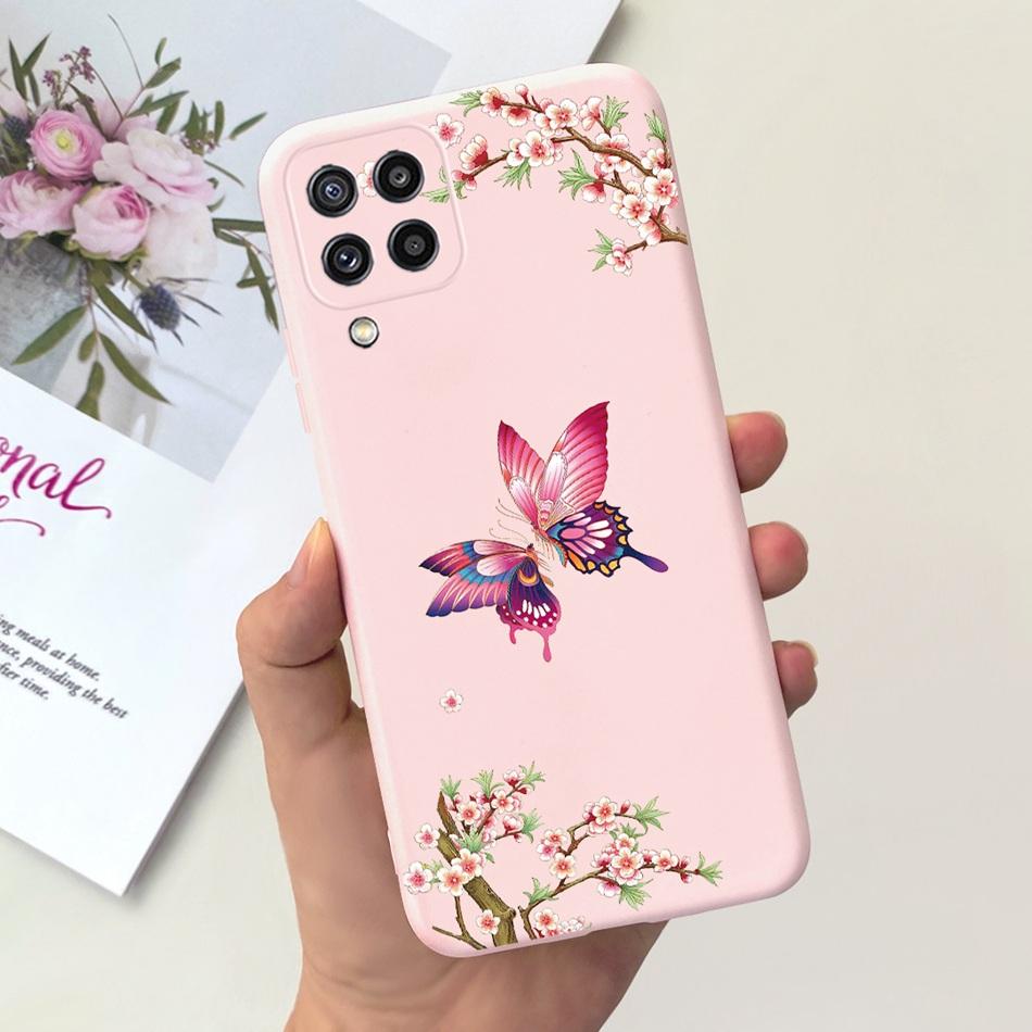 Für Samsung Galaxy M22 F22 Hülle Samsung M22 F22 4G SM-M225F E225F Mode Mond Design Weiches Silikon Schutzhülle Handyhüllen