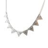 Les Trésors De Lily [N8789] - Silver 'Cléopatra' Designer Necklace (triangles)