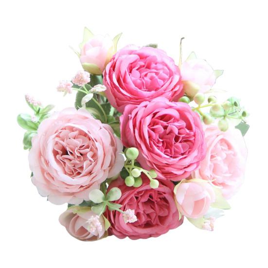 

Искусственный цветок пиона 5 вилок реалистичный искусственный шелковый цветок для дома, офиса, свадьбы, вечеринки, помещения, улицы, искусственный цветок, цветущие растения, украшение