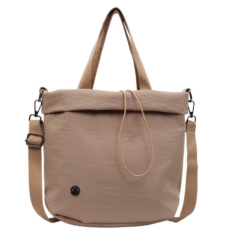 Canvas Bag Women's Summer Versatile New Casual Messenger Bag Popular Portable Bucket Bag