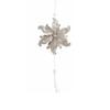 Christmas Tree Decorations, Glitter Hollow Snowflake Heart and Butterfly Hanging Ornaments, Tassel Flower