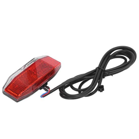 LED Electric Bicycle Rear Light Electric Bicycle Safety Warning Universal Tail Lamp for Night Riding Cycling 6V‑48V
