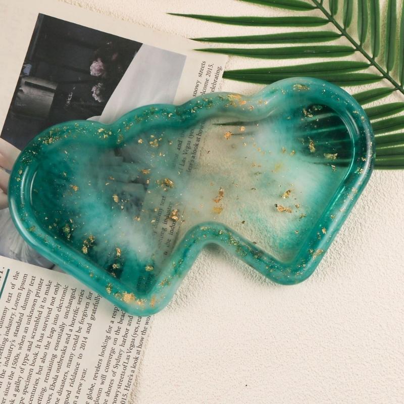 Silicone Mold Epoxy Resin Coaster Mold Double Heart Cloud Shape Resin Casting
