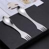 Tableware Portable Fork Spoon Stainless Steel New Kitchen Accessories Western Food Tableware Spoon And Fork Integrated Tableware