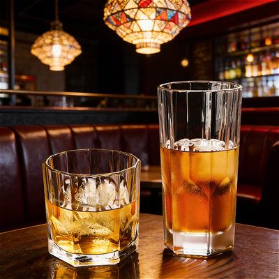 315ml/325ml Whiskey Glass Party Transparent Cocktail Glass European Thick Bottomed Glass Cup Juice Tea Beverage Mugs Water Mug