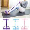 Pedal Resistance Band with Handle 6-Tube Pedal Ankle Puller Elastic Sit-up Pull Rope Men Women Yoga Pedal Workout Band Exercise Equipment