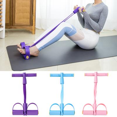 Pedal Widerstandsband mit Griff 6-Schlauch Pedal Knöchelzieher Elastisches Sit-up Zugseil Männer Frauen Yoga Pedal Trainingsband Trainingsgerät