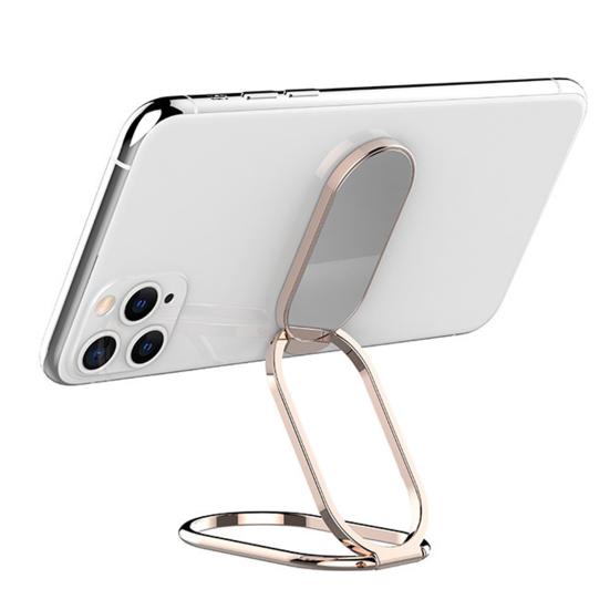 Telefonholder Magnetisk Vinkelabsorpsjon Sammenleggbar Justering Sklisikker Bunn Telefon Ryggmontert Ring Mobiltelefonstativ Forsyning