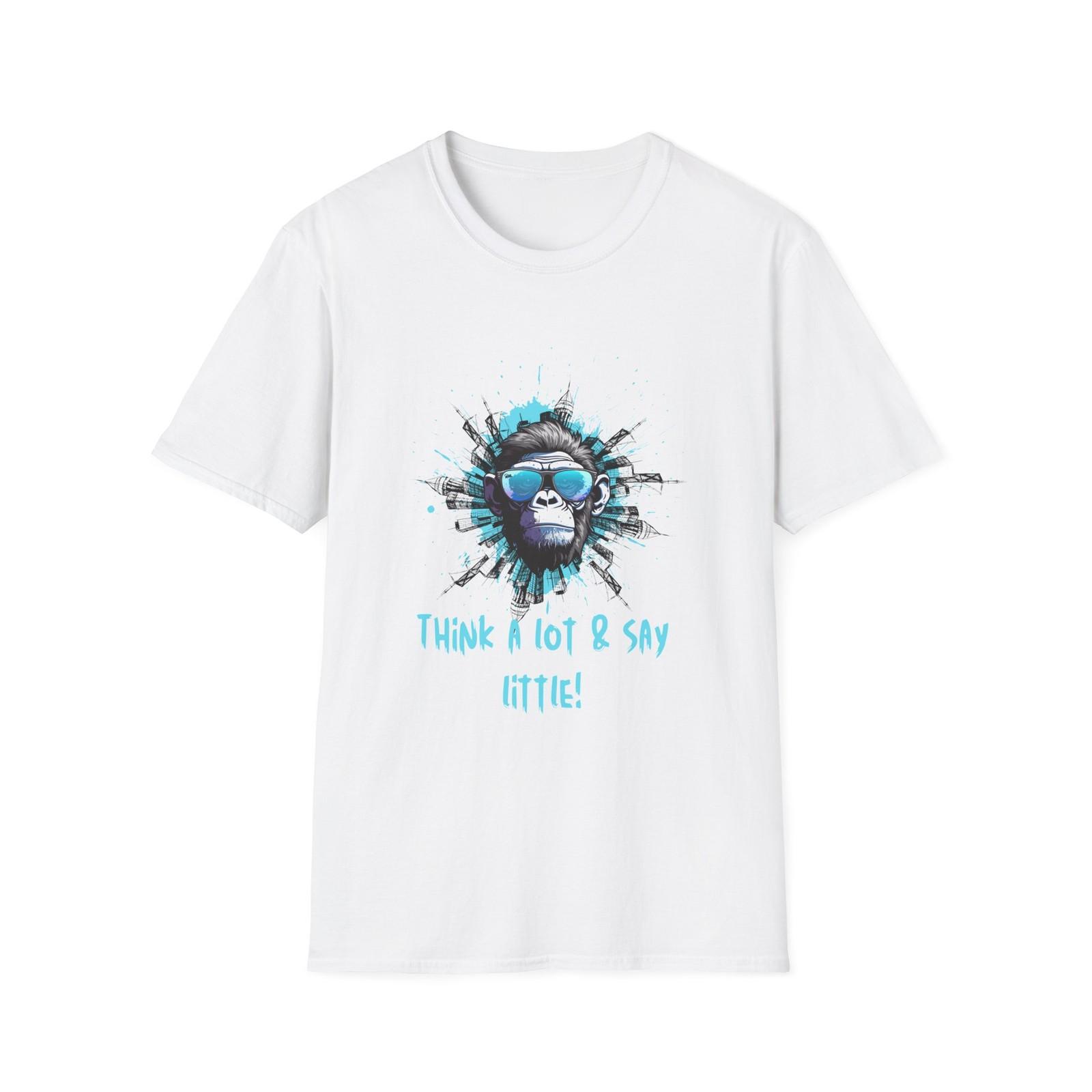 Cool Gorilla Graphic Tee - Funny Unisex Softstyle T-Shirt, Gift for Monkey [...] S