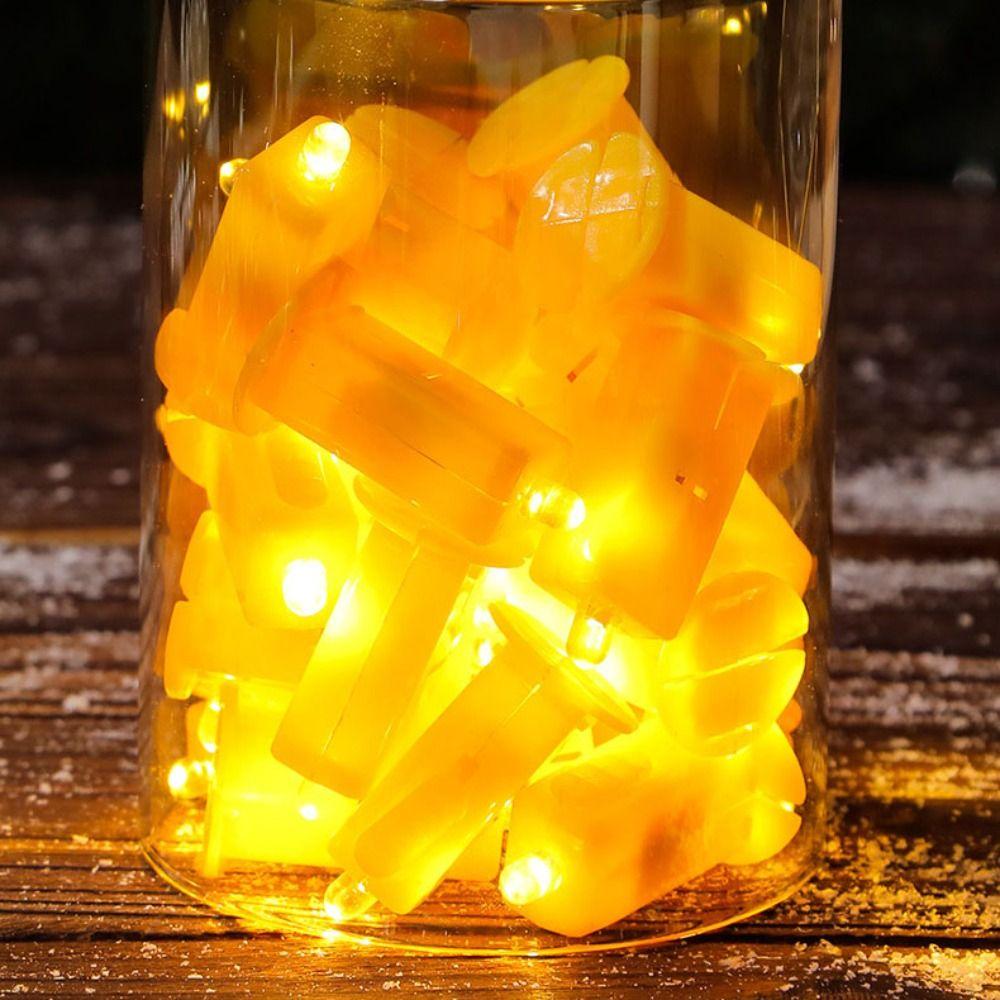 10pcs Electronic Light Lantern LED Wick Built-in Lamp Wicks Lamp Lantern Light  Paper Lantern
