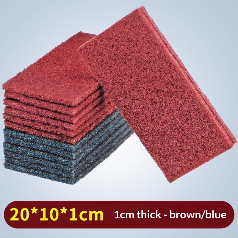 5Pcs Abrasive Hand Scouring Pad Abrasive Sponge Scourer Pads Polishing Cleaning Tools Square Nylon Scouring Pad