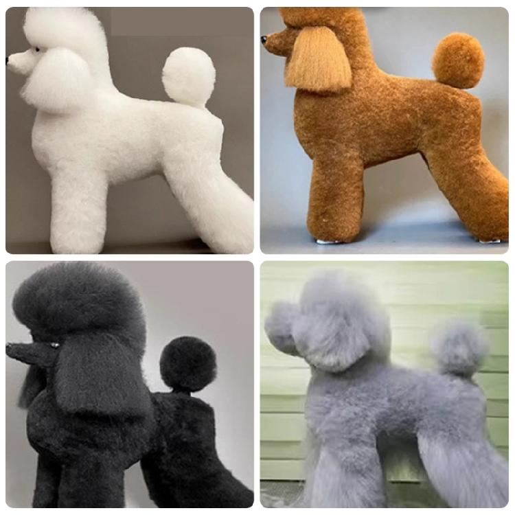 Peluca de Práctica para Peluquería Canina de Cuerpo Entero Esqueleto Modelo Opcional De Fibra Sintética Lisa Para Peinar Y Recortar