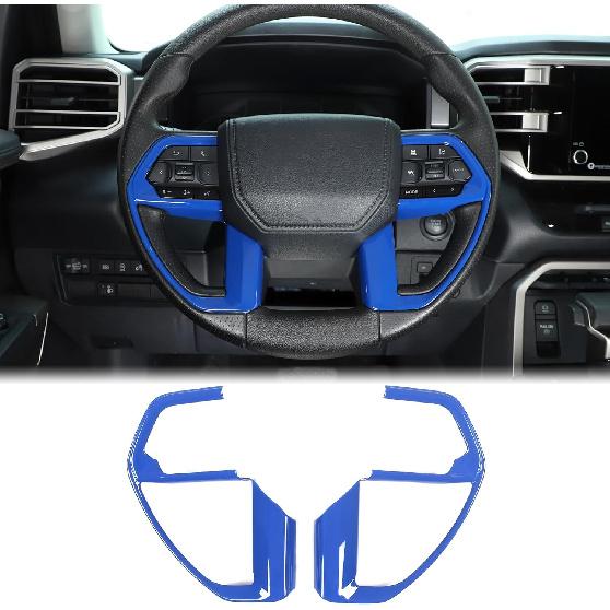 

Aunginsy Center Console Steering Button Panel Trim Cover Compatible with Toyota Tundra/Sequoia 2022-2026 Tacoma 2024+, Central Control Steering Panel синий