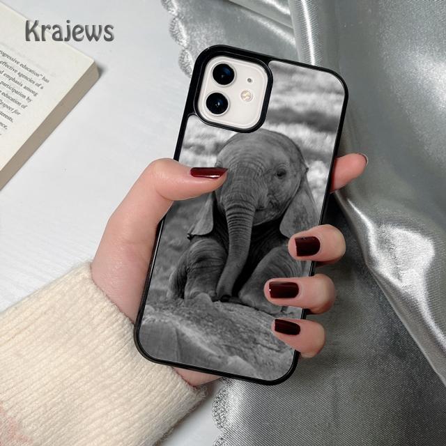 Elefantenliebe Zuneigung Natur Handyhülle Cover Für iPhone 17 Air 16 15 14 plus 12 13 pro max coque Fundas