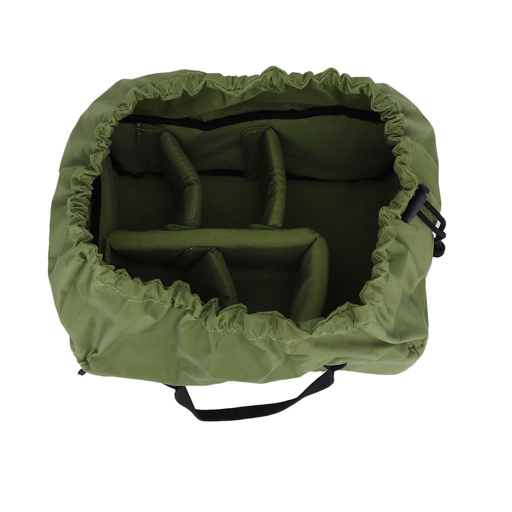 Torba na aparat DSLR o dużej pojemności, odporna na wstrząsy, wyściełana torba na aparat, futerał z otwarciem na sznurek, na zewnątrz, kolor owocowy zielony