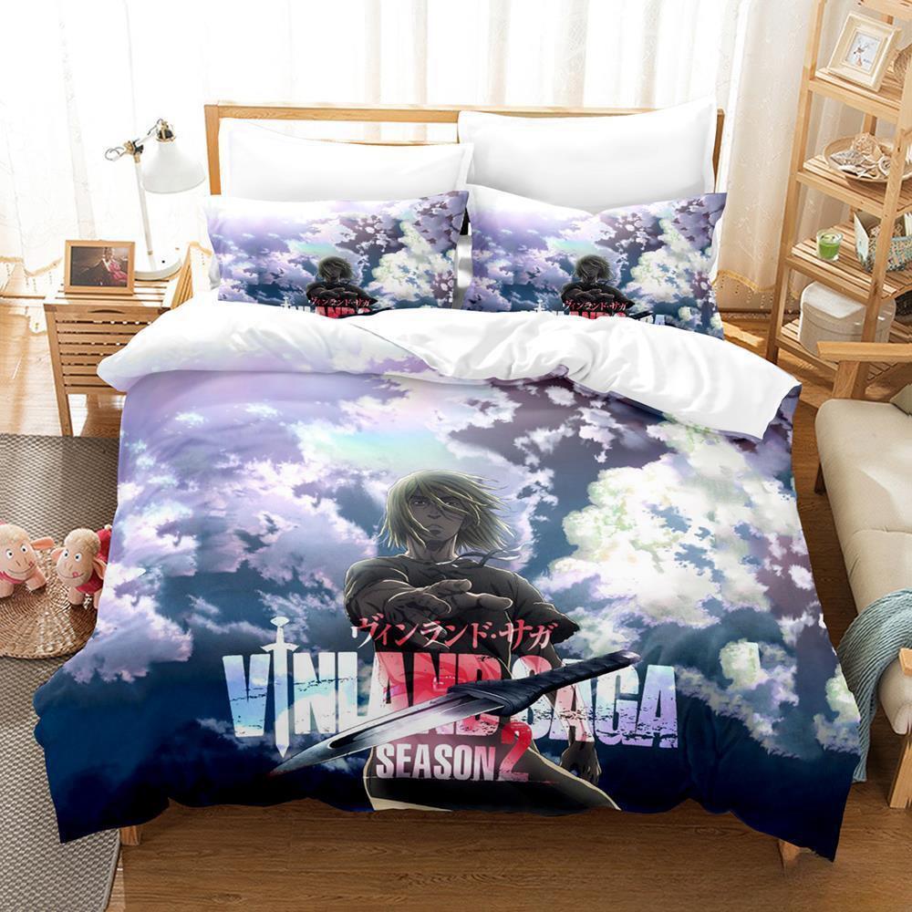 3d Print Anime Vinland Saga Bedding Set Single Twin Full Queen King Size Bed Set Adult Kid Bedroom Duvet cover Sets Home Textile